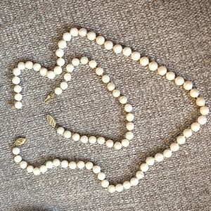 14k Vintage Pearl Set Necklace & Bracelet